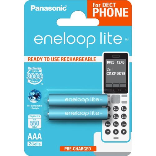 eneloop lite BK-4LCCE/2DE AAA/mikro 550mAh Ni-MH akkumulátor 2 db/csomag