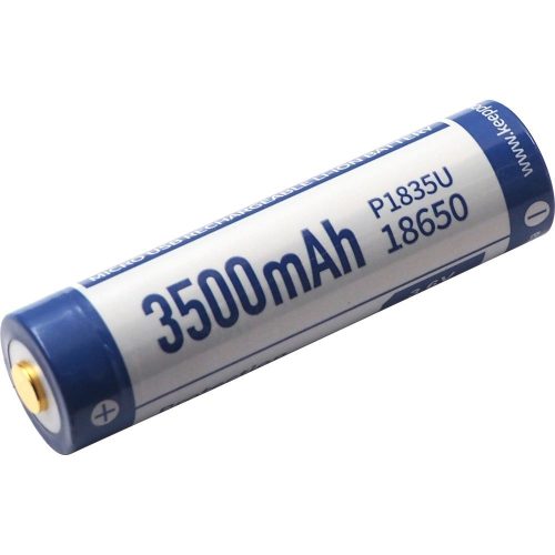 KeepPower 18650 3,7V 3500mAh védett Li-ion akkumulátor USB